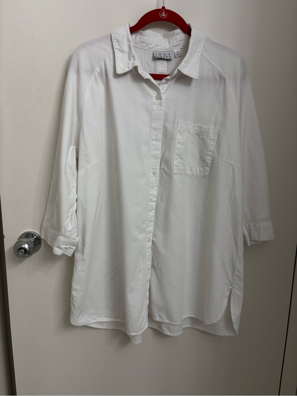 Joan Rivers Button Down shirt with back button detail